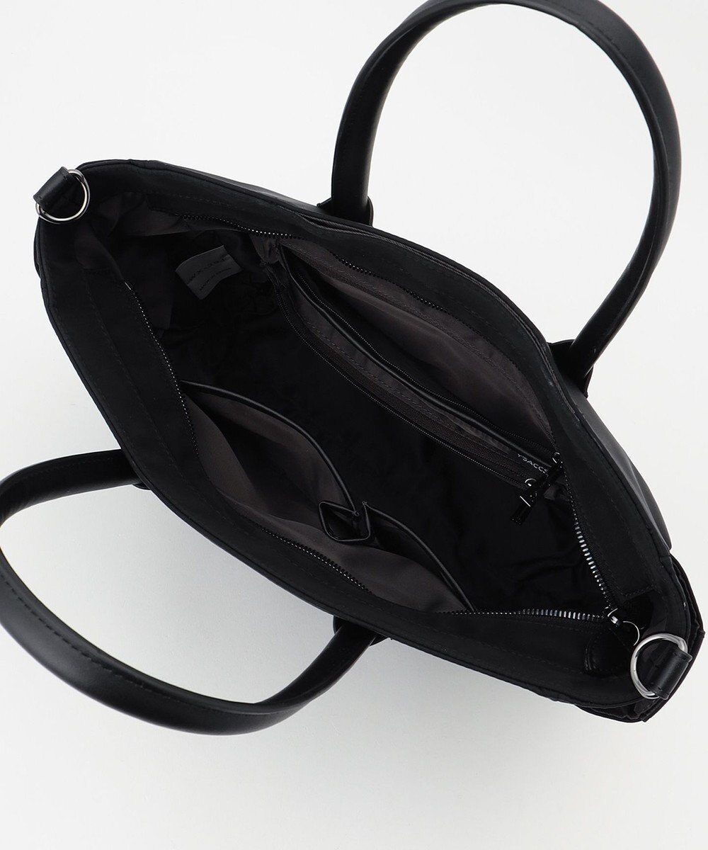 Y'SACCS ナイロン×リサイクルレザー　ホック2WAYトート　Sサイズ 