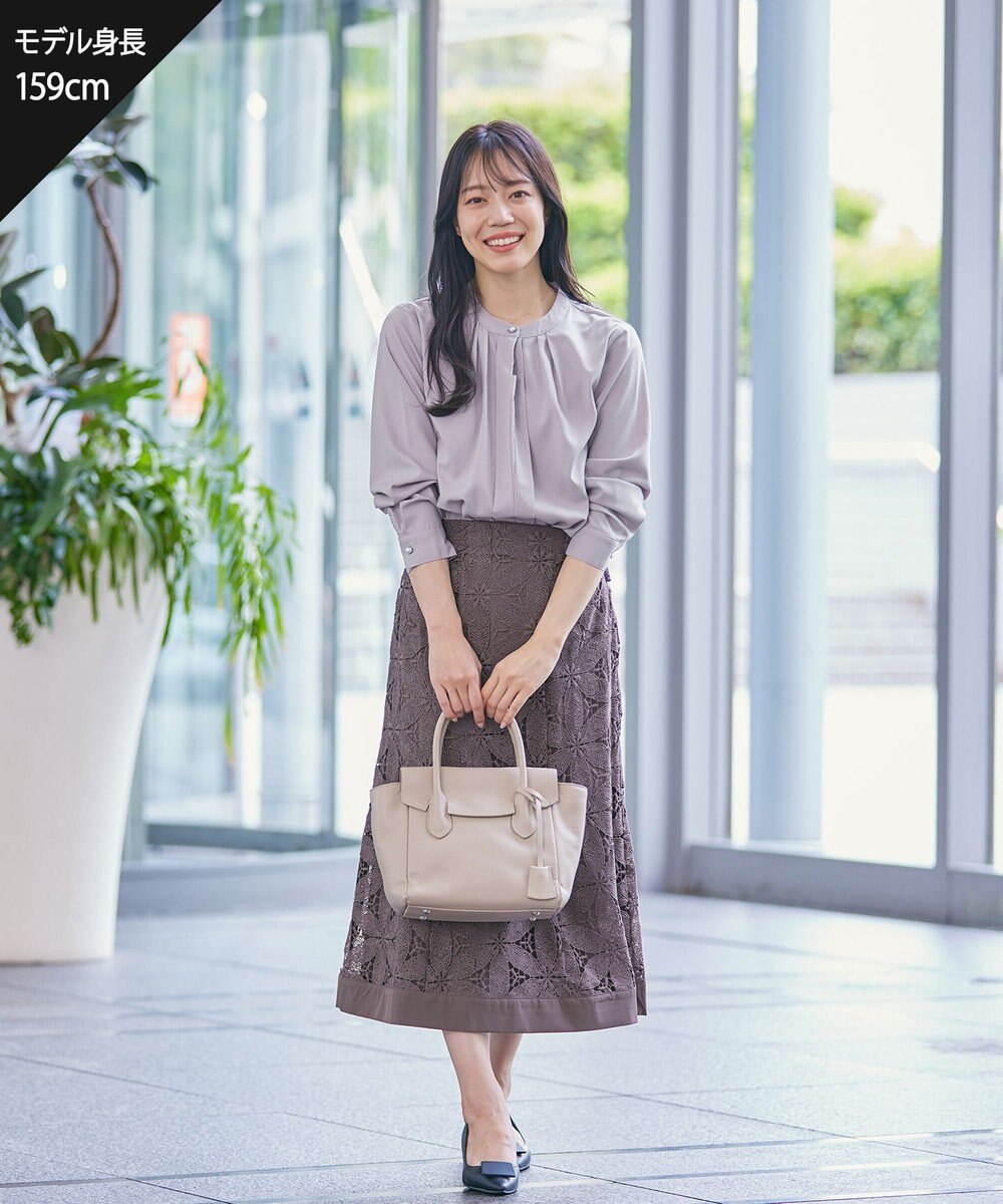 Tiaclasse L 【洗える】花柄レースマーメイドスカート 