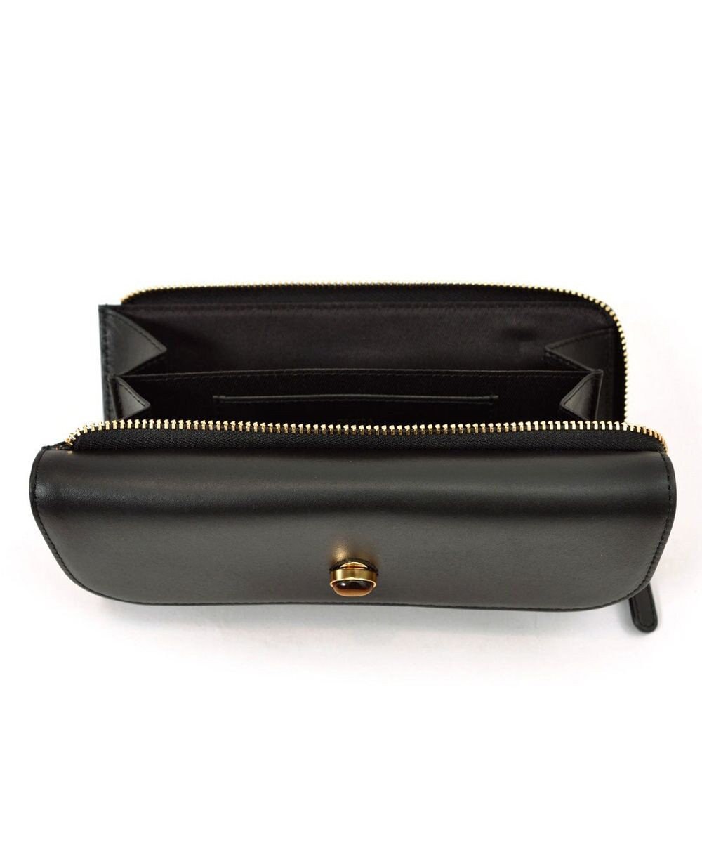 UNBILLION ペルケ perche ジェムストーンヒネリかぶせ長財布 