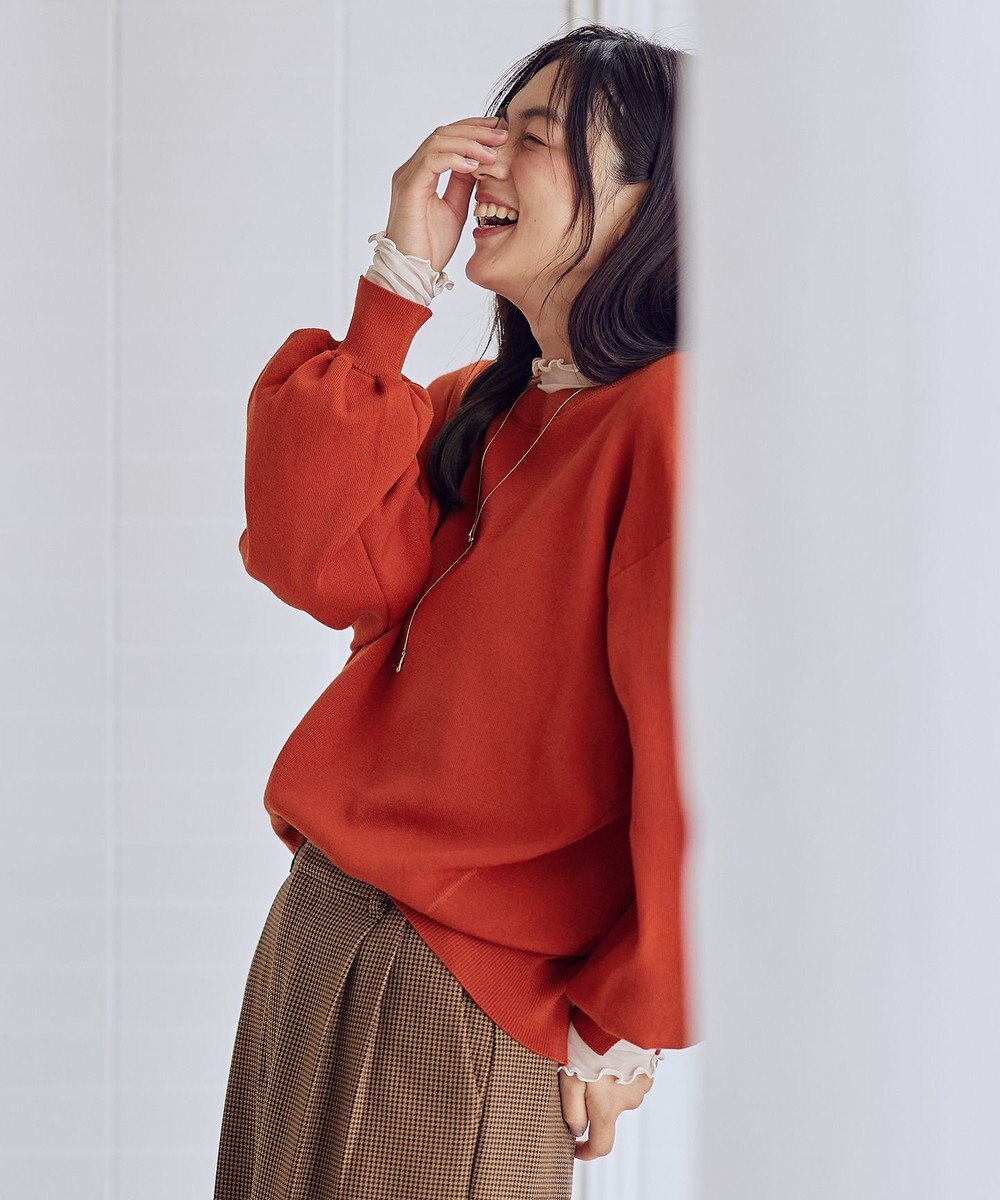 ANY スウェットライクニット 