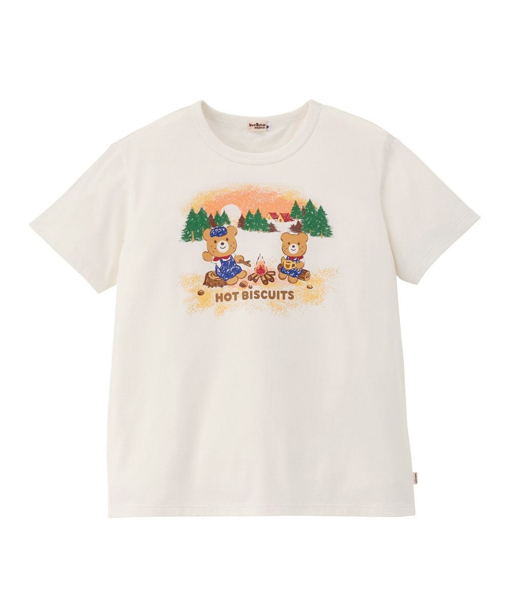 MIKI HOUSE HOT BISCUITS 【家族でおそろい】【155-185cm】アウトドアデザイン(大人用) 半袖Tシャツ 