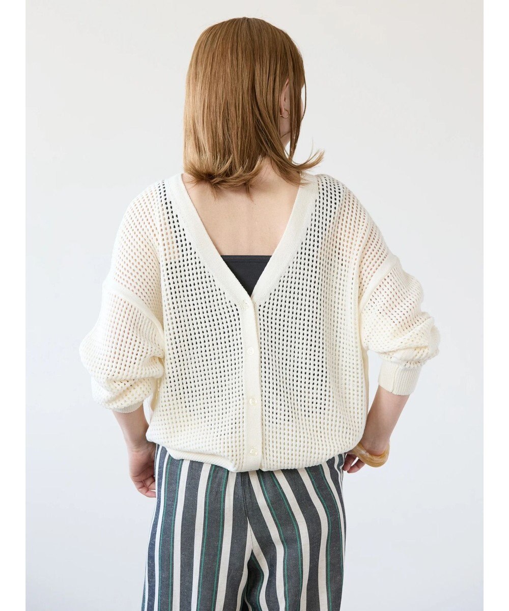 AMERICAN HOLIC ２ＷＡＹメッシュ編みニットカーディガン 