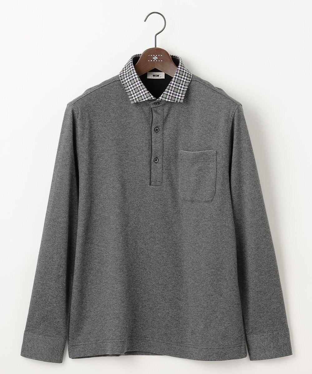JOSEPH ABBOUD 【保温性/微起毛/ジャパンファブリック】ウィンターダディー ポロシャツ 