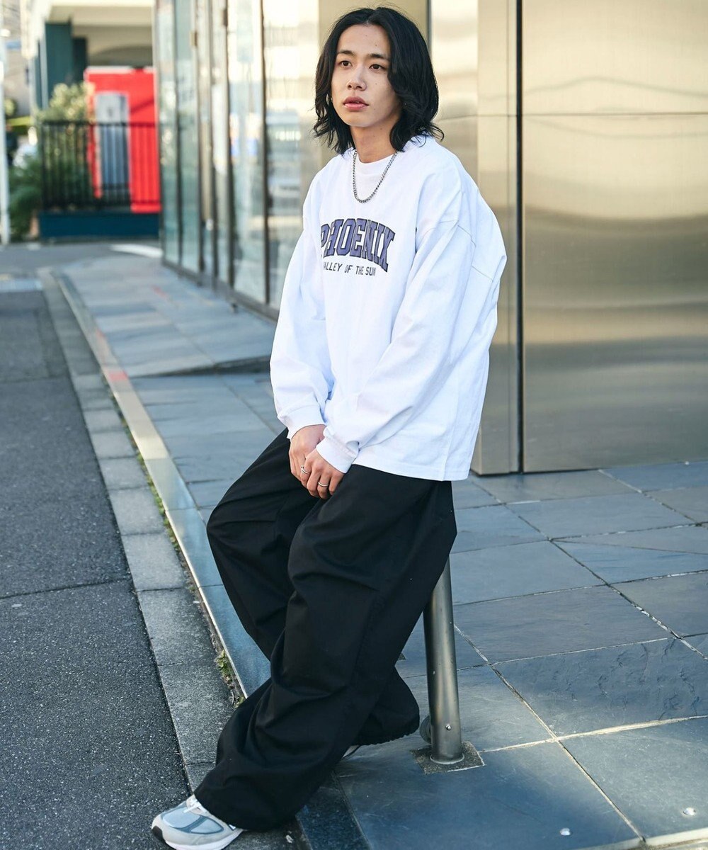 WEGO 【２点SET】アクセ付きグラフィックプリントT（LS） 