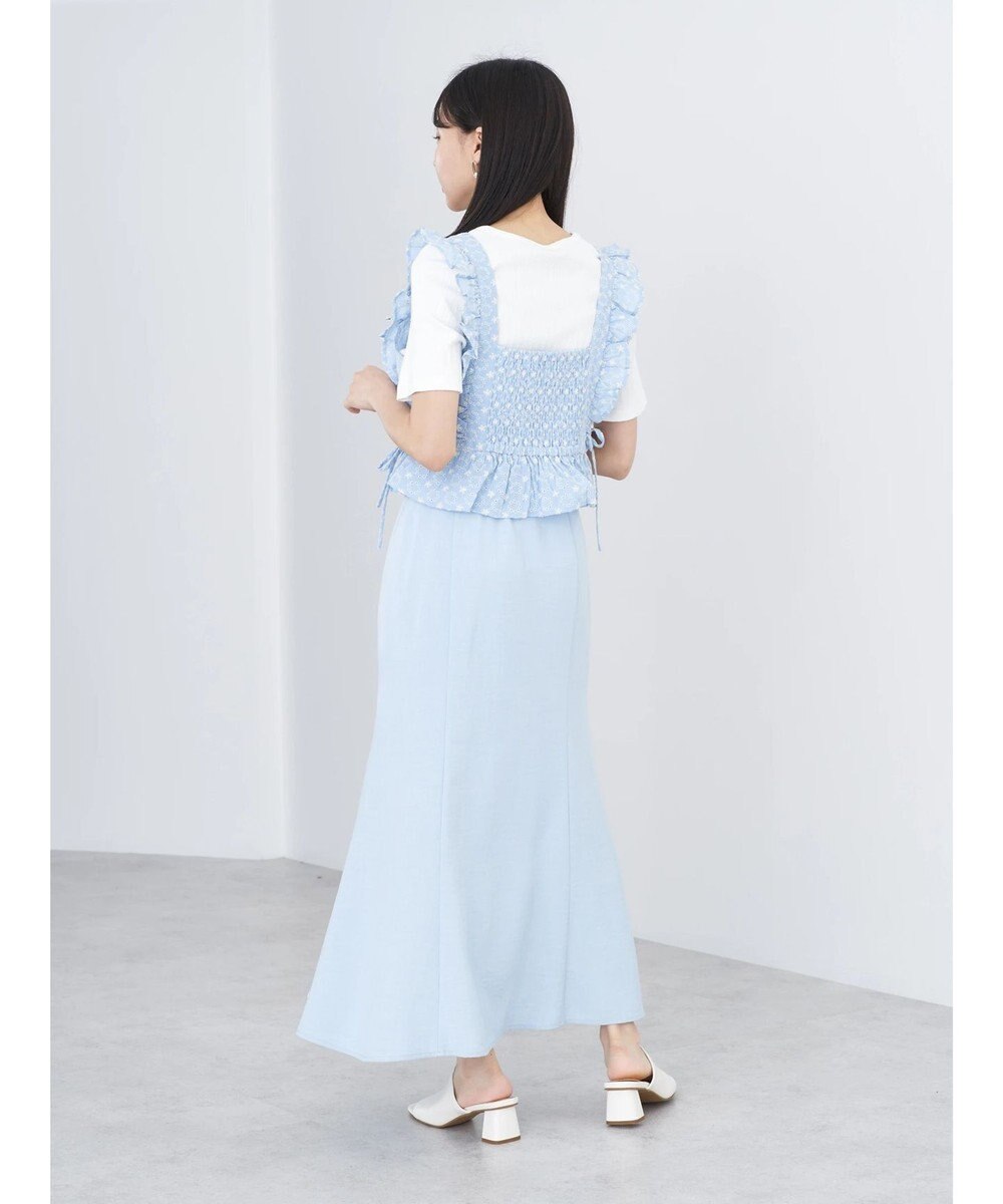 earth music&ecology サイドリボン刺繍ビスチェ 