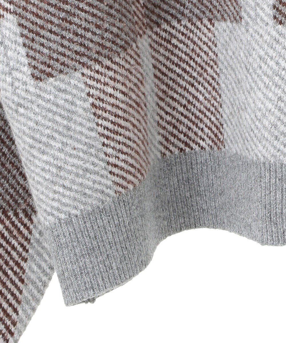CRAFT STANDARD BOUTIQUE 洗える/チェック柄ニットプルオーバー 