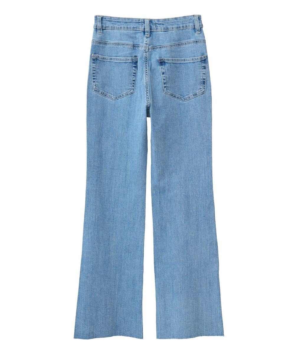 earth music&ecology セルフカットフレアデニムパンツ 