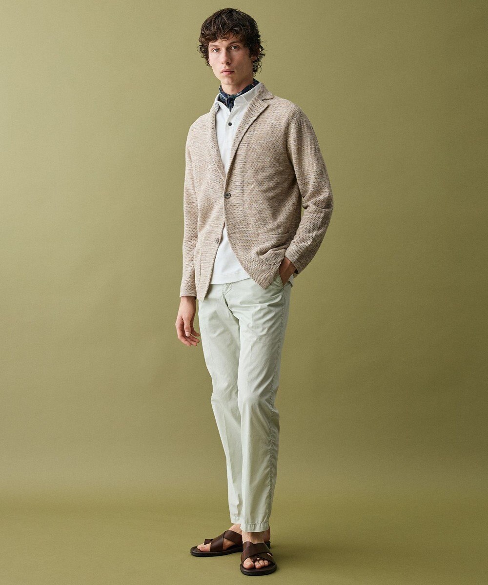 JOSEPH ABBOUD 【日本製】RCF綿ローン ペイズリープリント スカーフ 