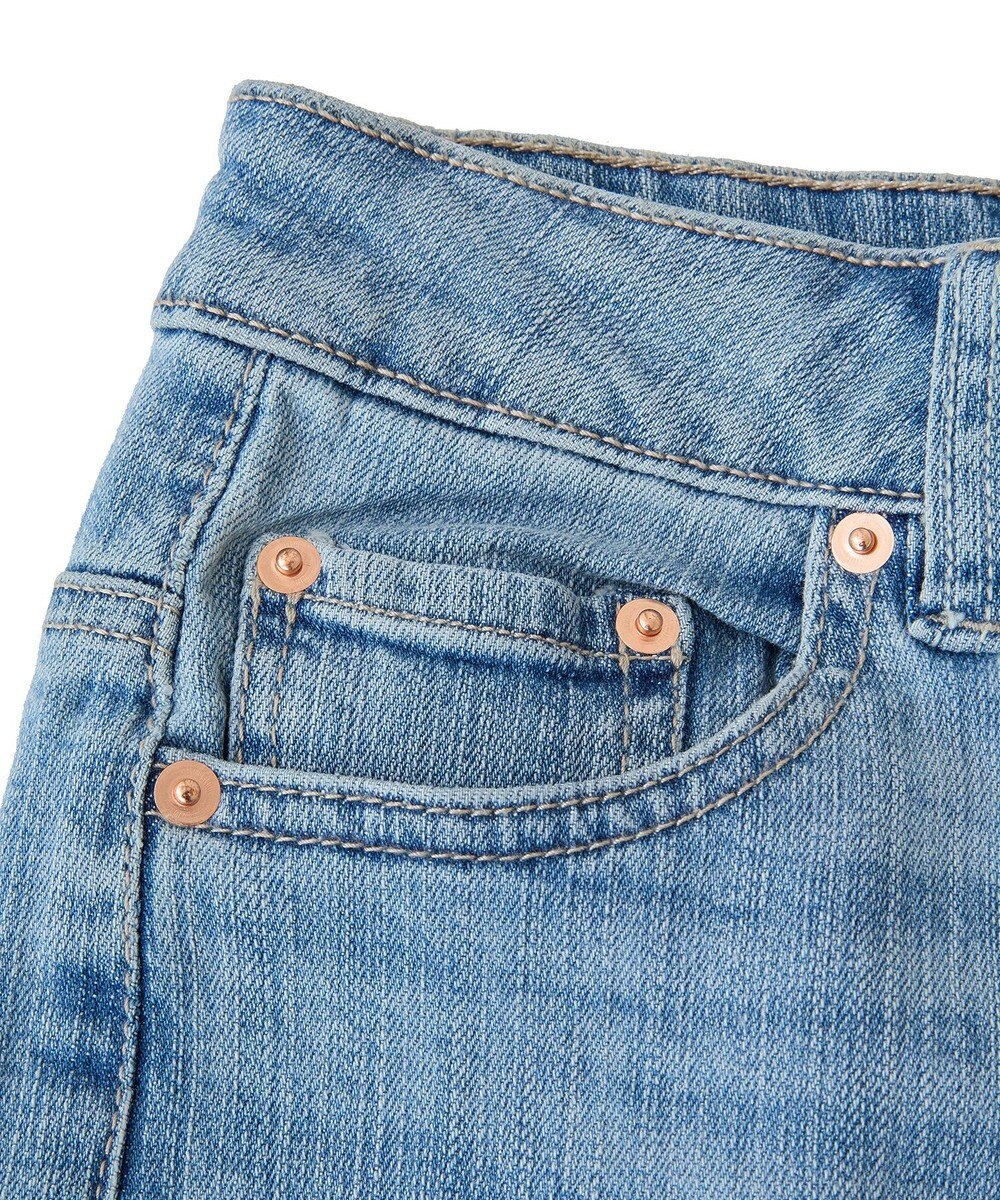 earth music&ecology セルフカットフレアデニムパンツ 