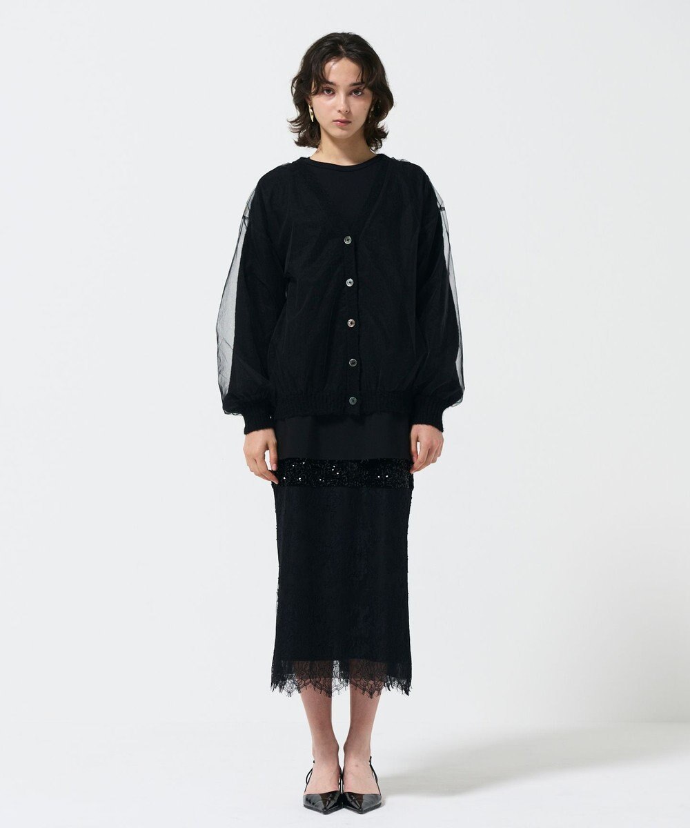 GRACE CONTINENTAL オーバーチュールニットカーディガン 