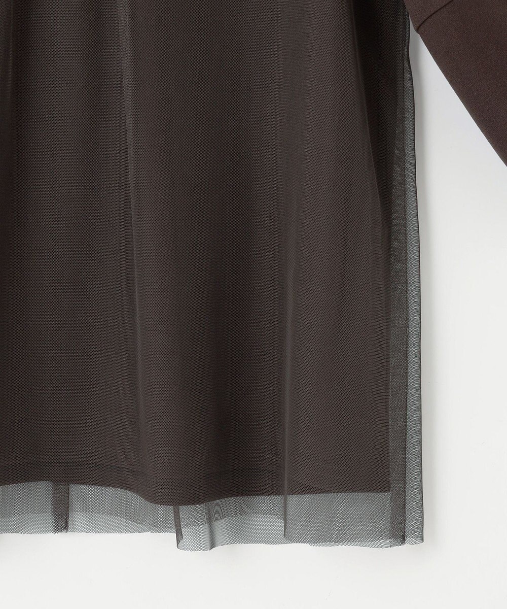 ANY SIS L 【洗える】カットジョーゼットチュール トップス 