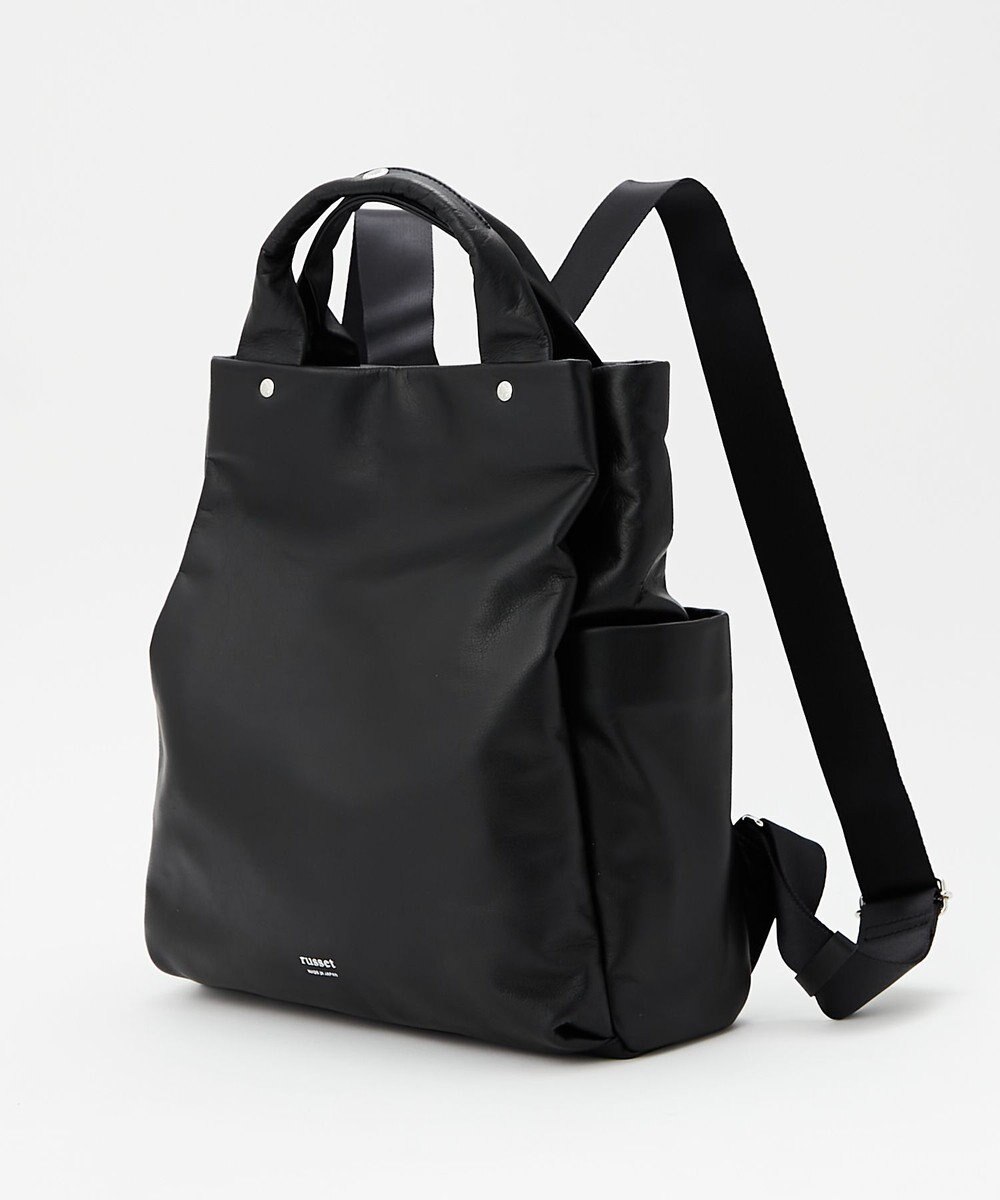 russet ＜約10リットル/690g＞2ハンドルレザーリュックサック(SF-259) 