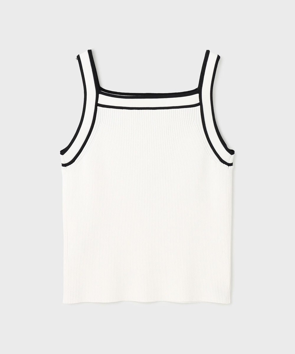 GRACE CONTINENTAL バイカラーリブニットトップ 