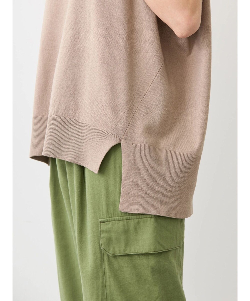 AMERICAN HOLIC 前振りニットフレンチスリーブプルオーバー 