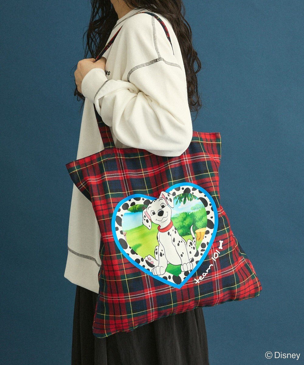 Green Parks １０１匹わんちゃん／チェック柄トートバッグ 