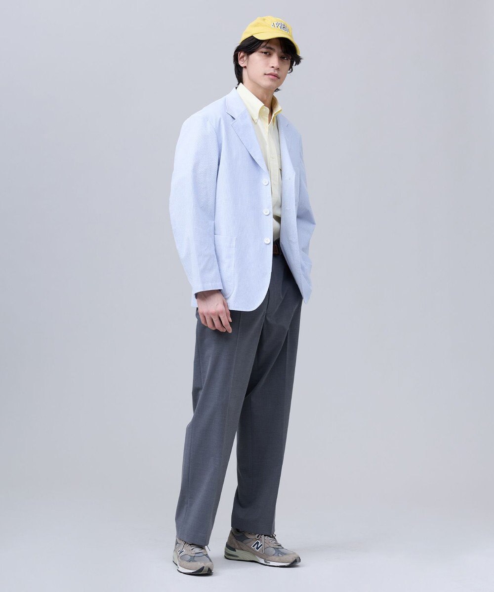 J.PRESS MEN 【J.PRES ORIGINALS】【UNISEX】Cordlane Seersucker 3B Sack Jacket 
