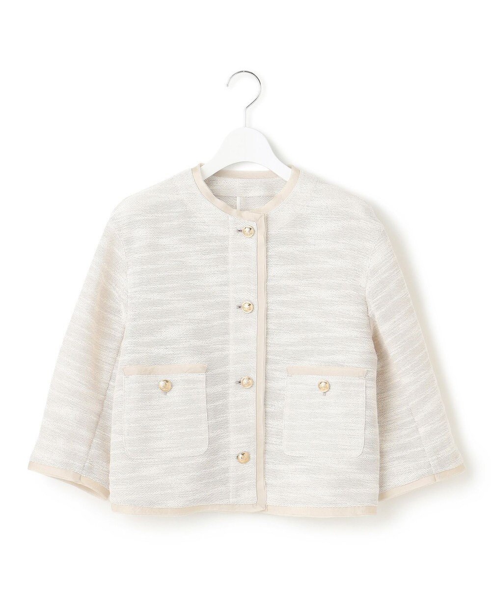 23区 サマーツイード 7分袖 ジャケット 