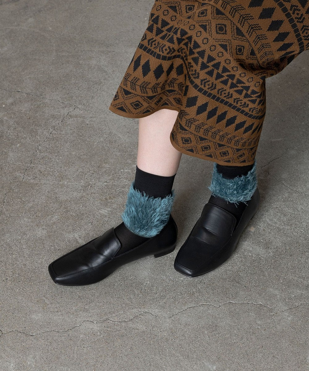 MELANGE FAKE FUR SOCKS / メランジフェイクファーソックス / TRICOTE