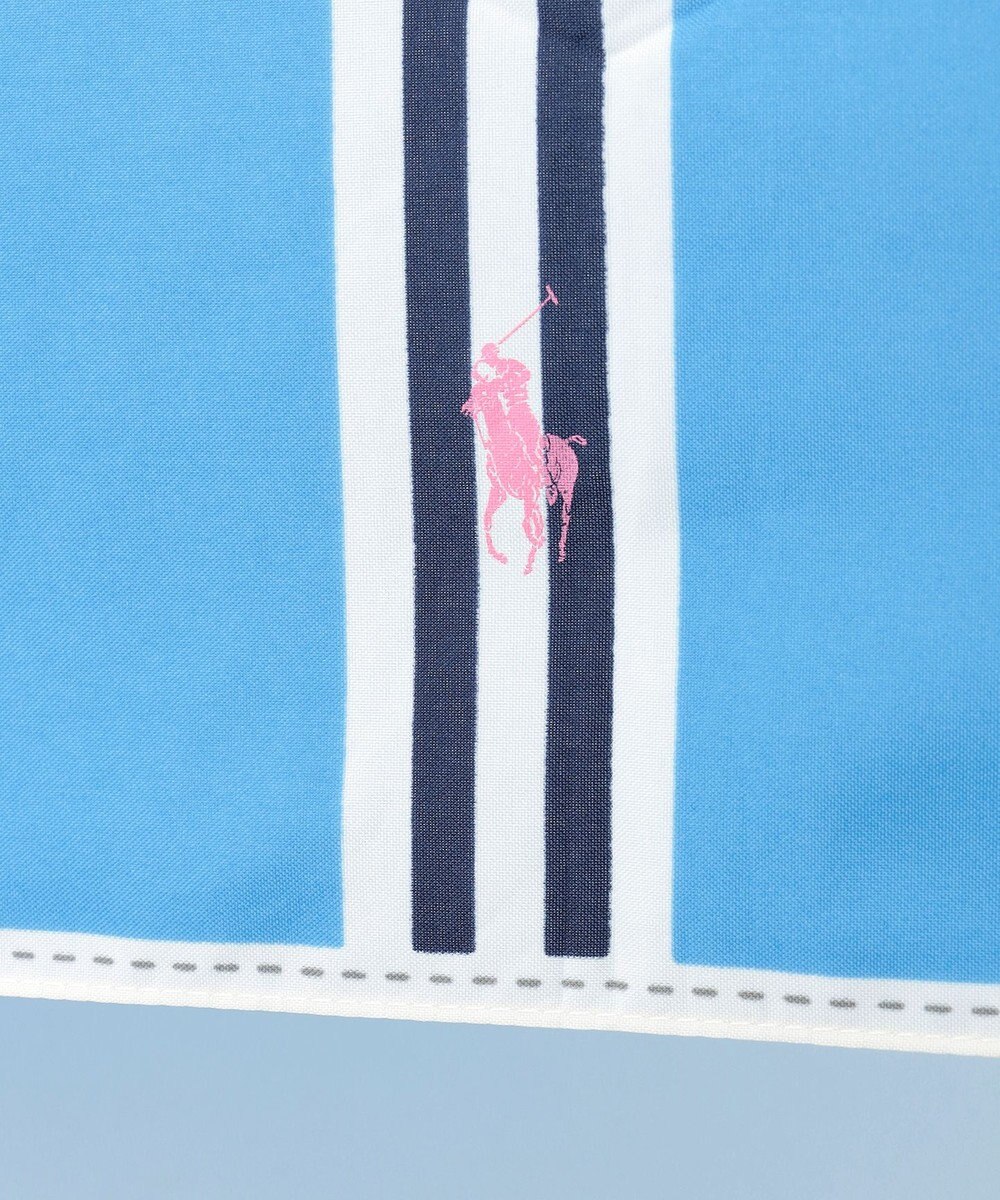 MOONBAT POLO RALPH LAUREN (ポロ ラルフローレン)折りたたみ傘 ワンポイント ストライプ 75デニール 日本製 