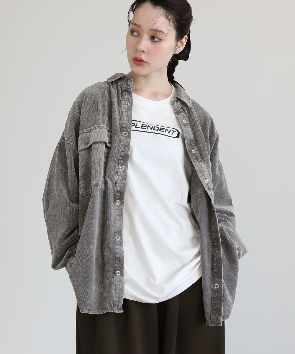 Green Parks ・ＥＬＥＮＣＡＲＥ　ＤＵＥ　ケミカルコーデュロイシャツ 