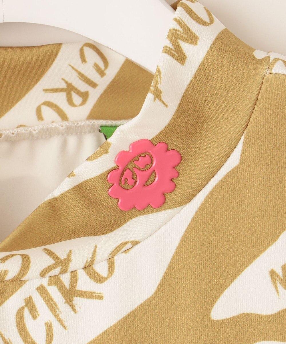 PW CIRCULUS 【UVカット / 吸水速乾 / 伸縮性抜群】【WOMEN】ゼブラ柄モック T ゴルフウェア レディース 