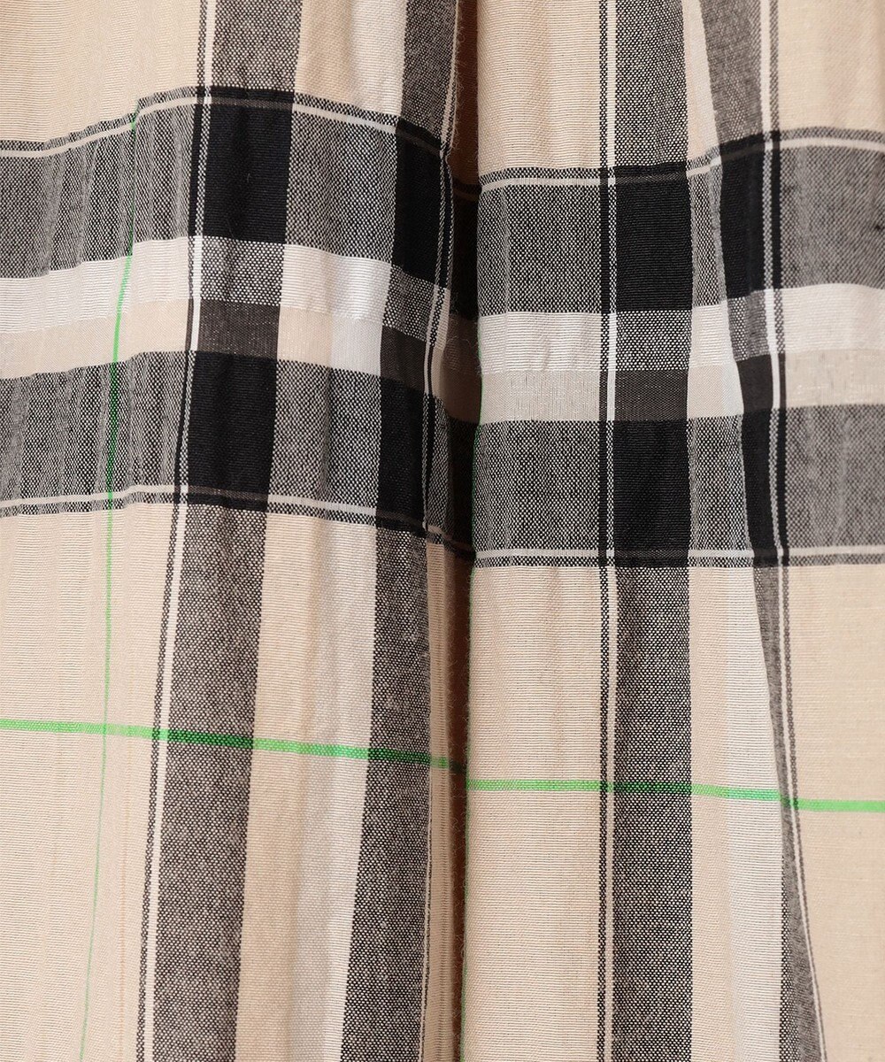 自由区 L 【カタログ掲載・洗える】シアーブライトチェック スカート 