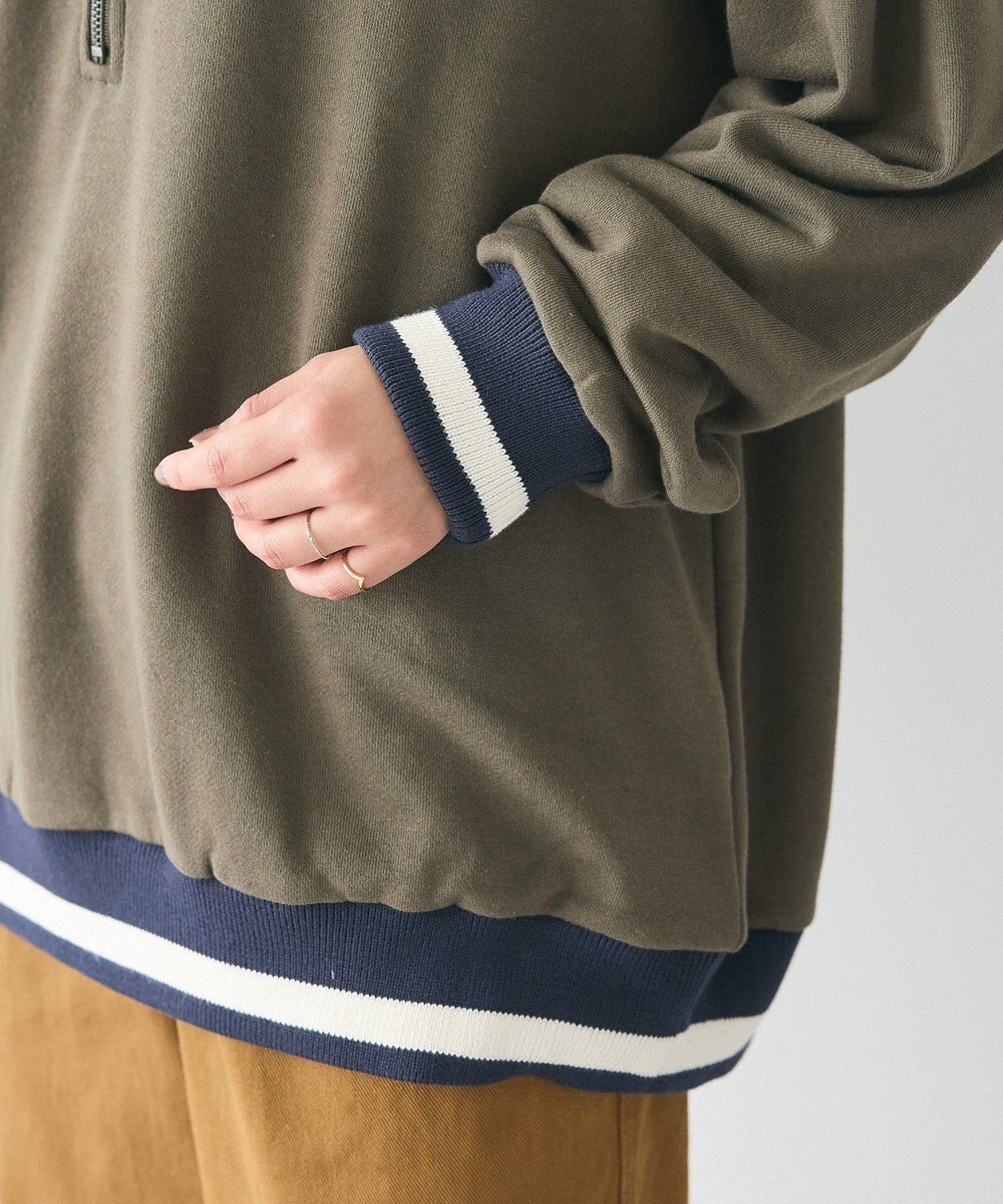 CRAFT STANDARD BOUTIQUE 【ユニセックス】裏毛ハーフジップスウェット 