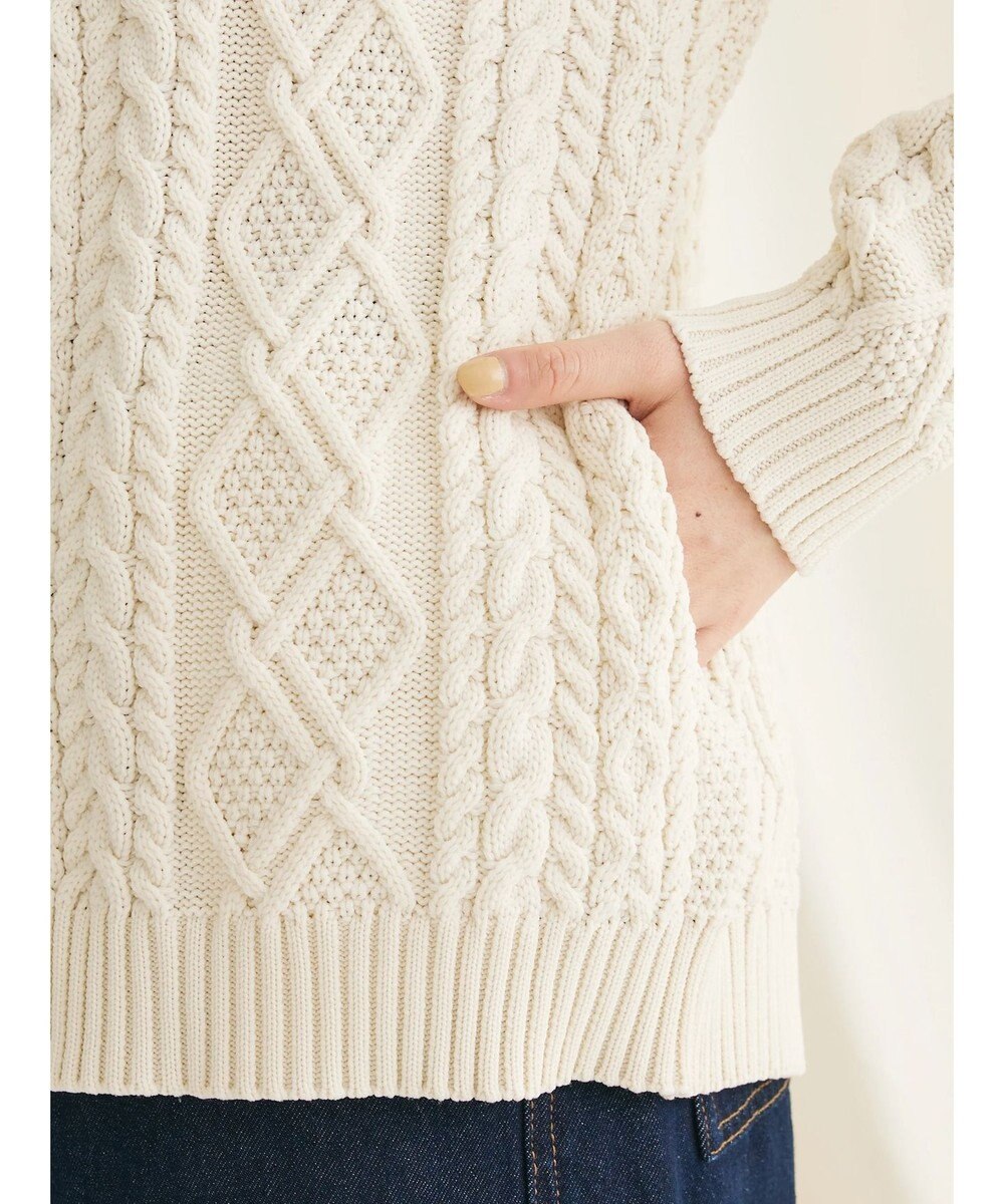 CRAFT STANDARD BOUTIQUE リサイクルポリエステルケーブルカーディガン 