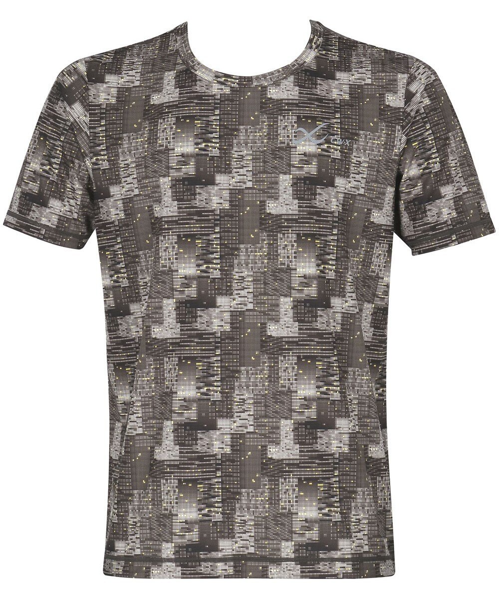 CW-X 【MEN】 CW-X トップス 【薄軽ランニングシャツ】 半袖 3分袖 Ｕネック 吸汗速乾性(本体) メンズ DLO155 /ワコール 