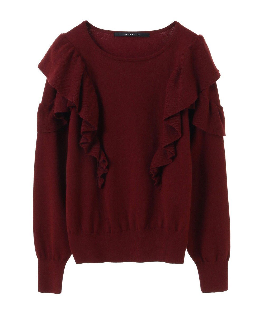 YECCA VECCA ラッフルニット Bordeaux