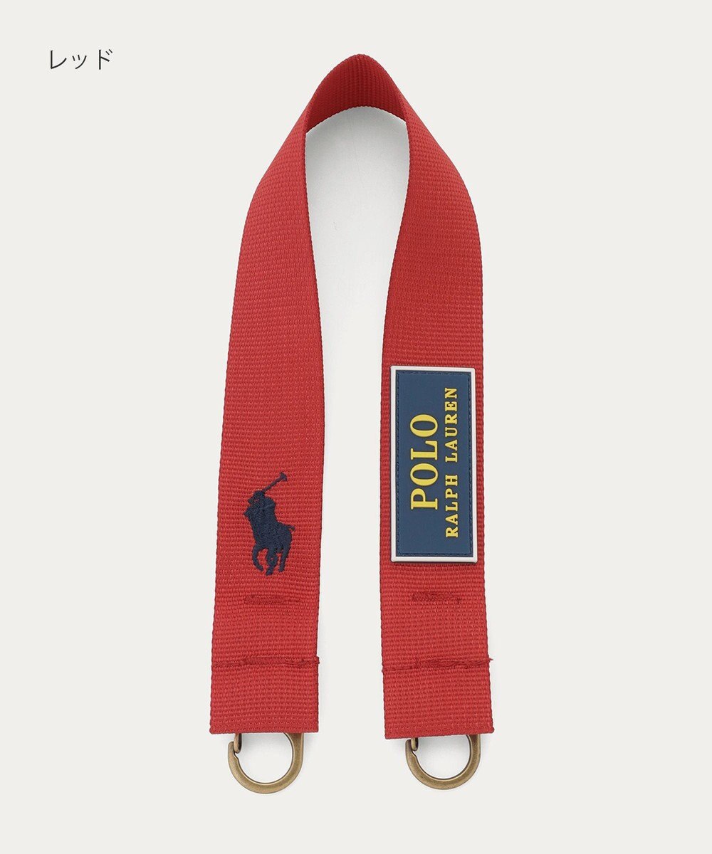 MOONBAT POLO RALPH LAUREN(ポロ ラルフローレン)カラビナ付き ストラップベルト 無地 撥水加工 