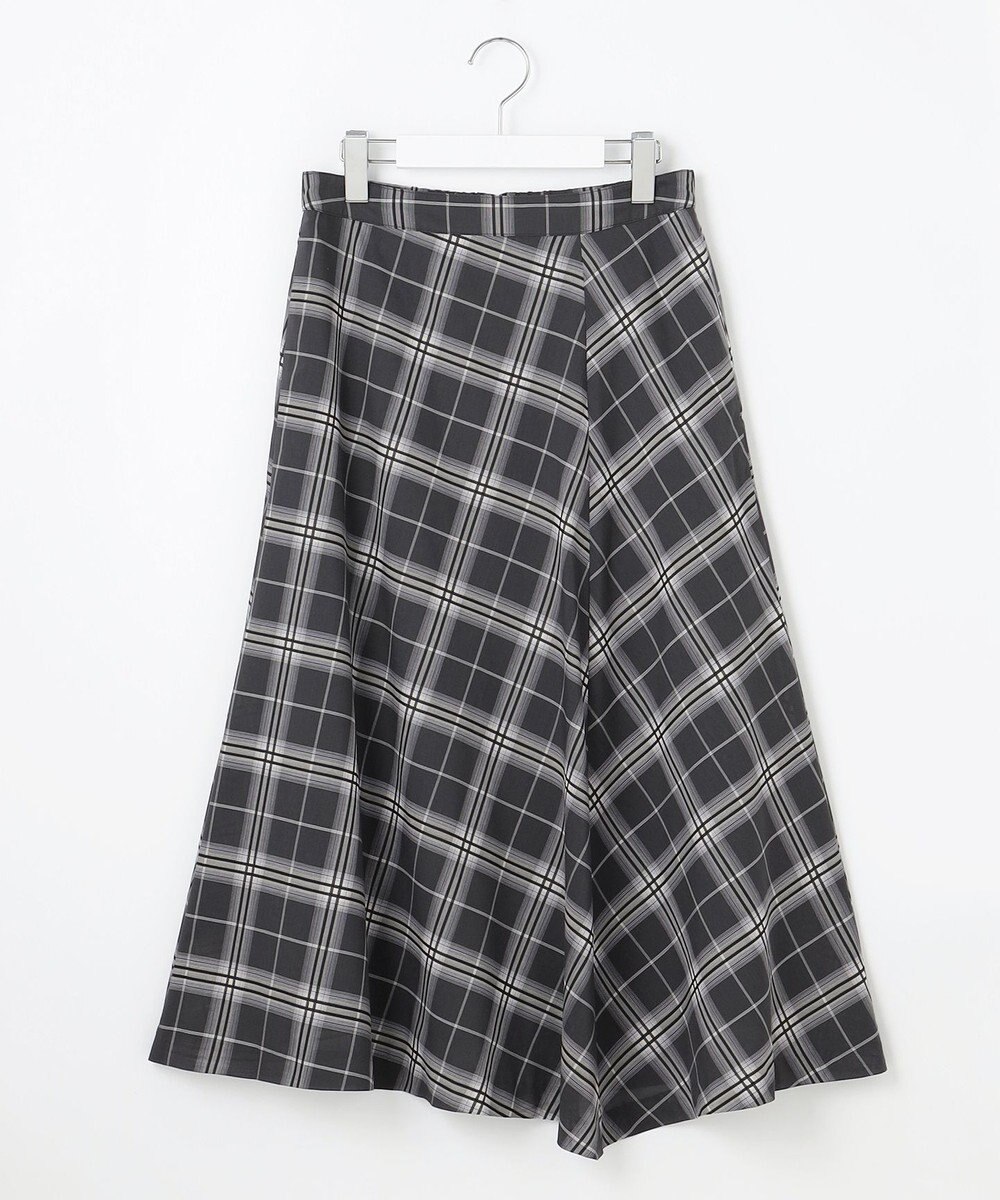 J.PRESS LADIES L 【WEB限定カラーあり・洗える】SOFT SHEER チェック フレア スカート 