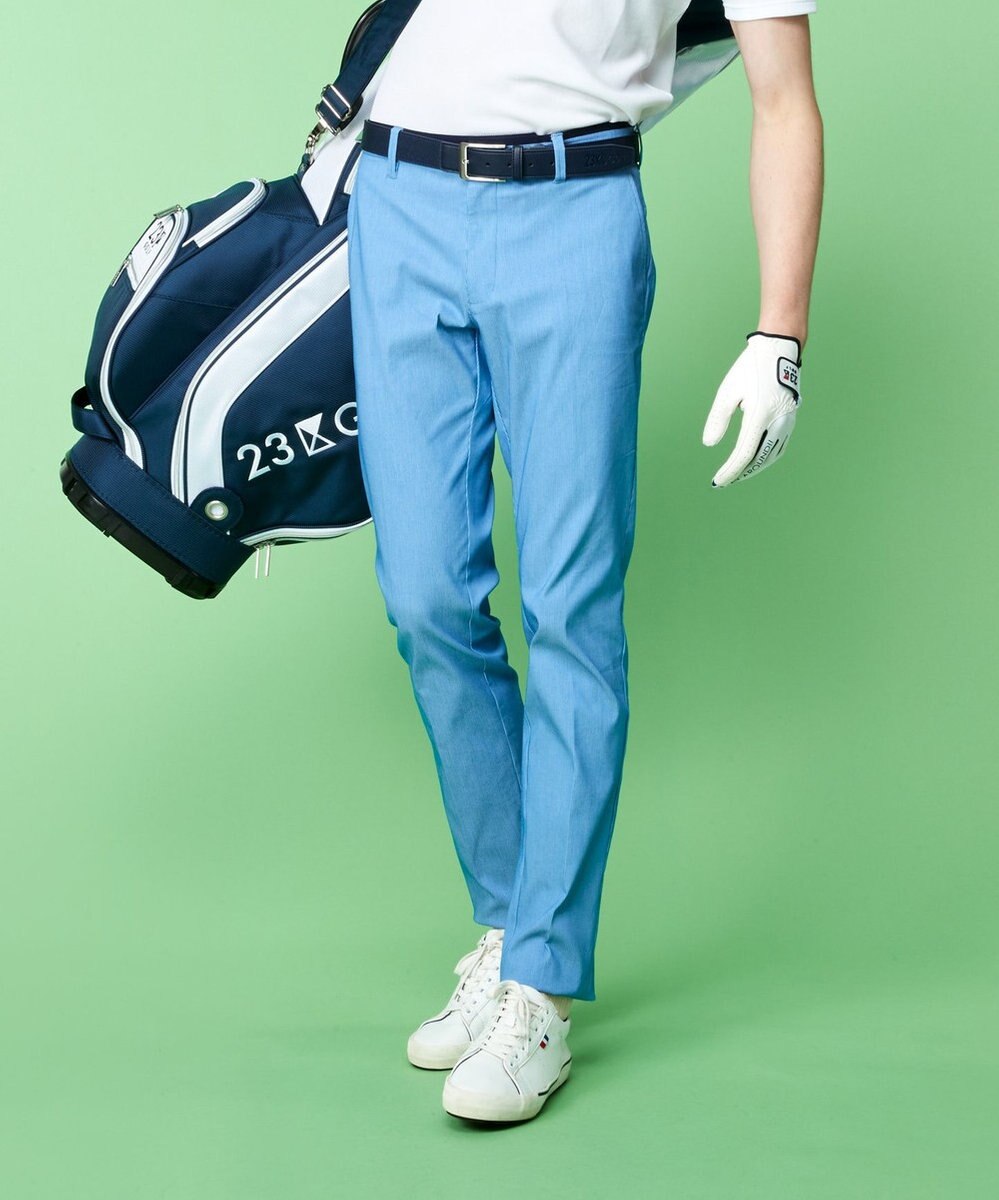23区GOLF 長く愛される定番！【MEN】ハイパワーストレッチ ベーシックパンツ 春夏は爽やかに 