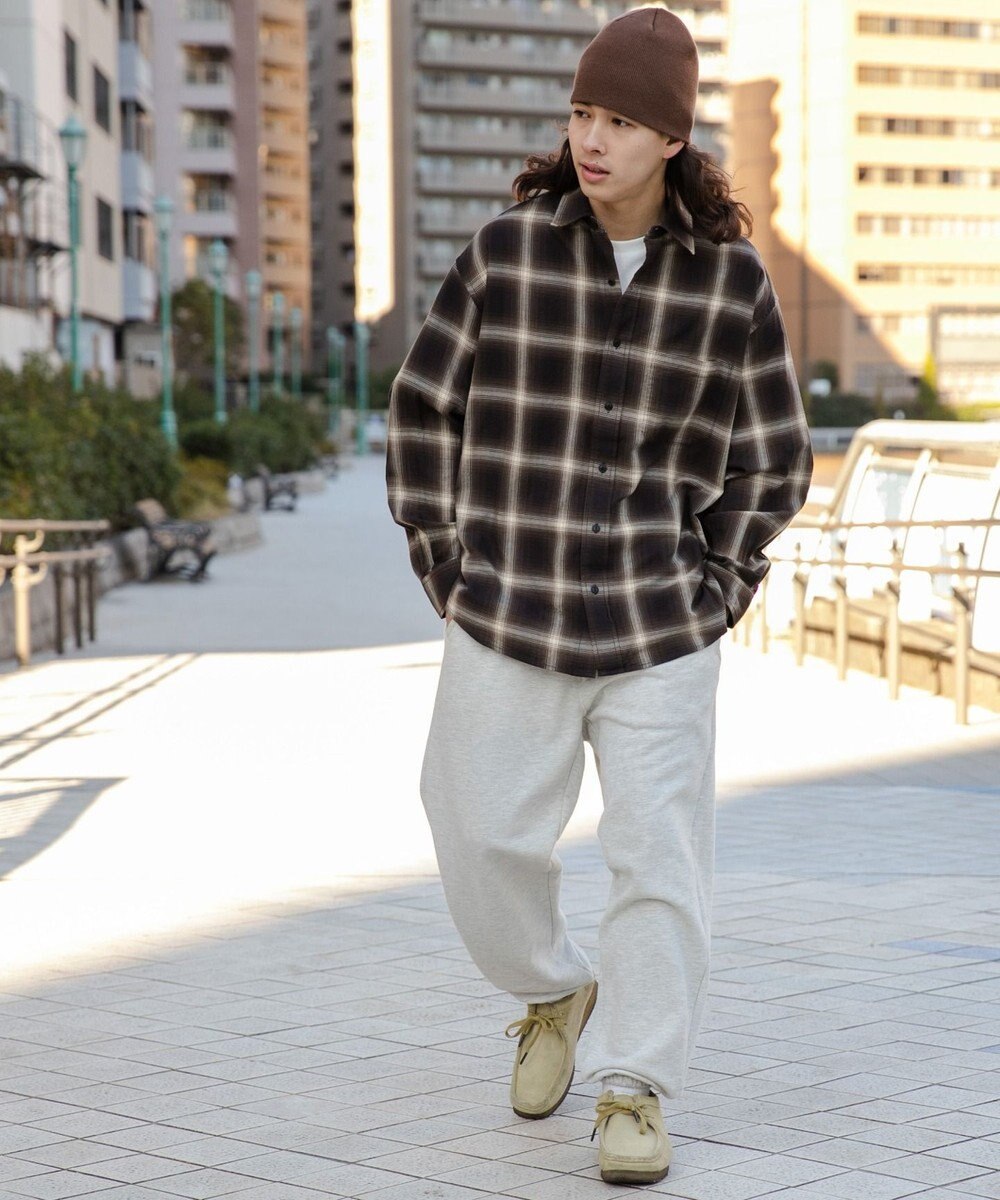 WEGO オンブレチェックシャツ 