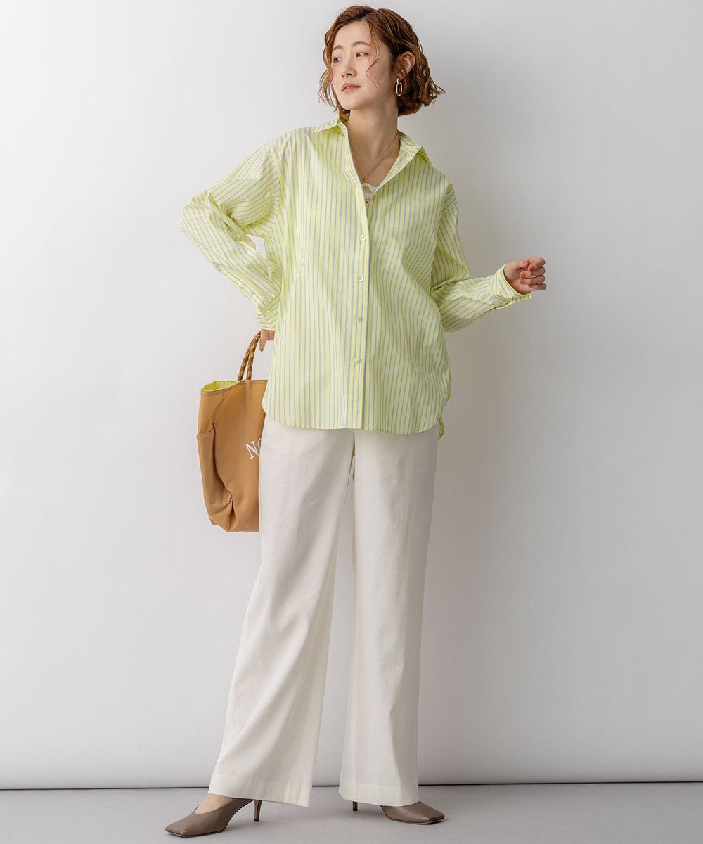 23区 【一部先行予約/VERY掲載】CANCLINI シャーティング ベーシックシャツ 