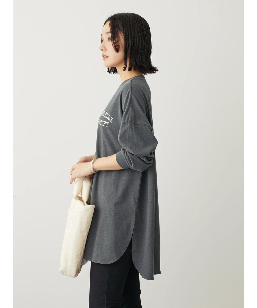 Green Parks ワンポイントカレッジロゴ裾ラウンドチュニック 