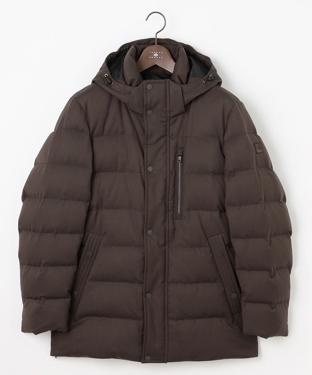JOSEPH ABBOUD 【フード取り外し可】ライトメリノダウン ブルゾン 
