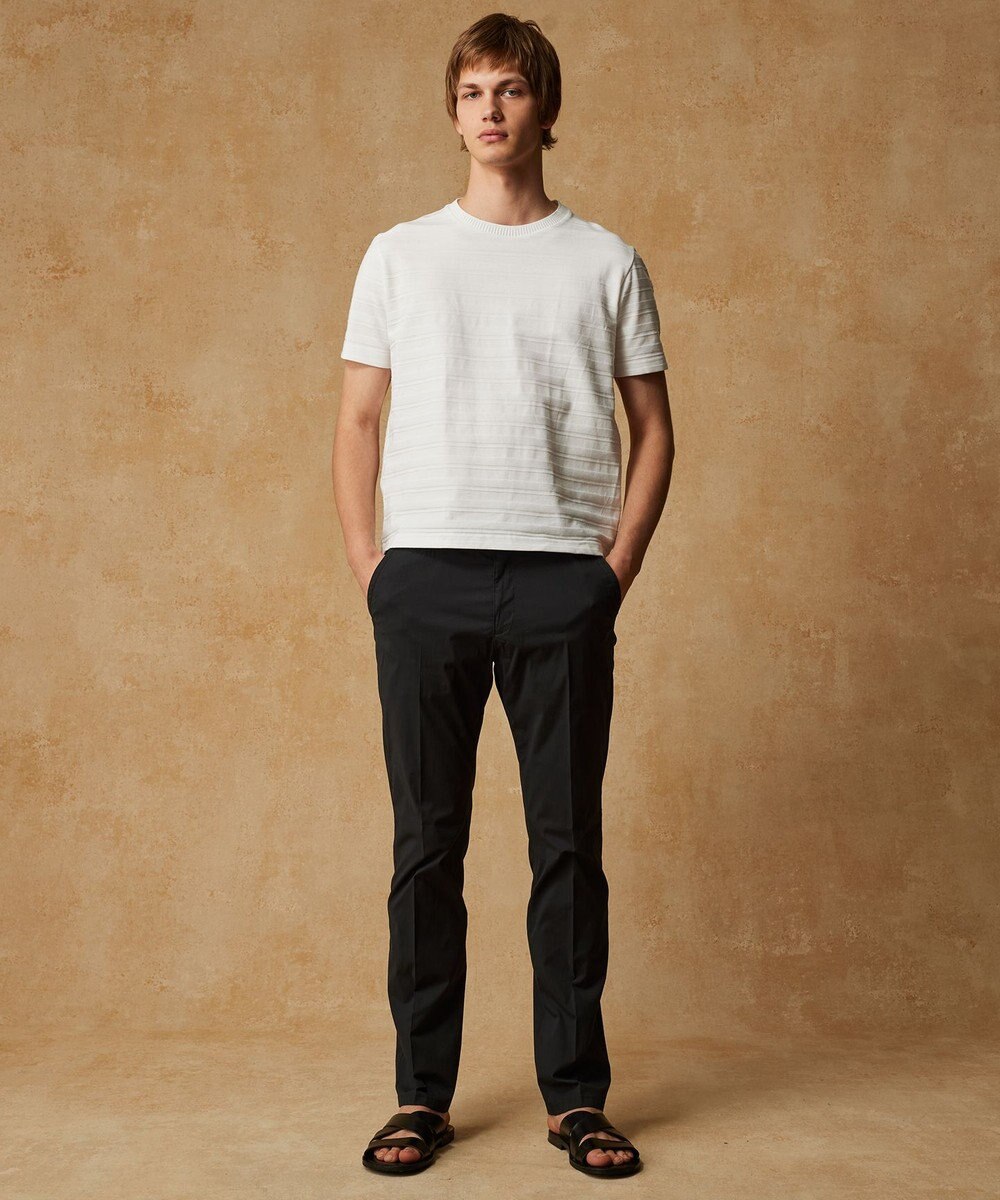 JOSEPH ABBOUD 【オーガニックコットン使用・日本素材】リンクスボーダー Tシャツ 