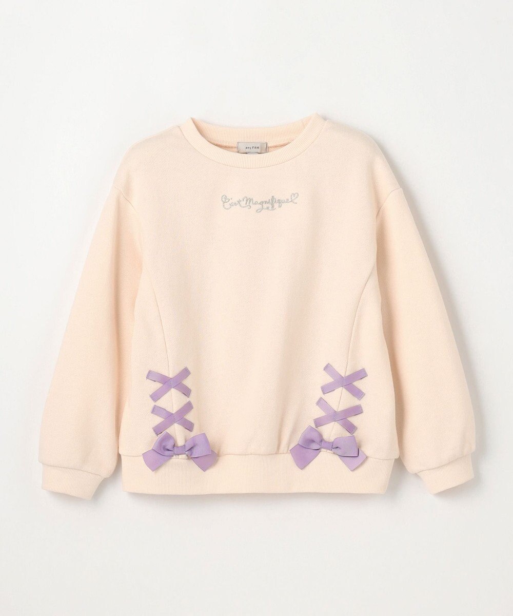 ANY KIDS 裾レースアップトレーナー 