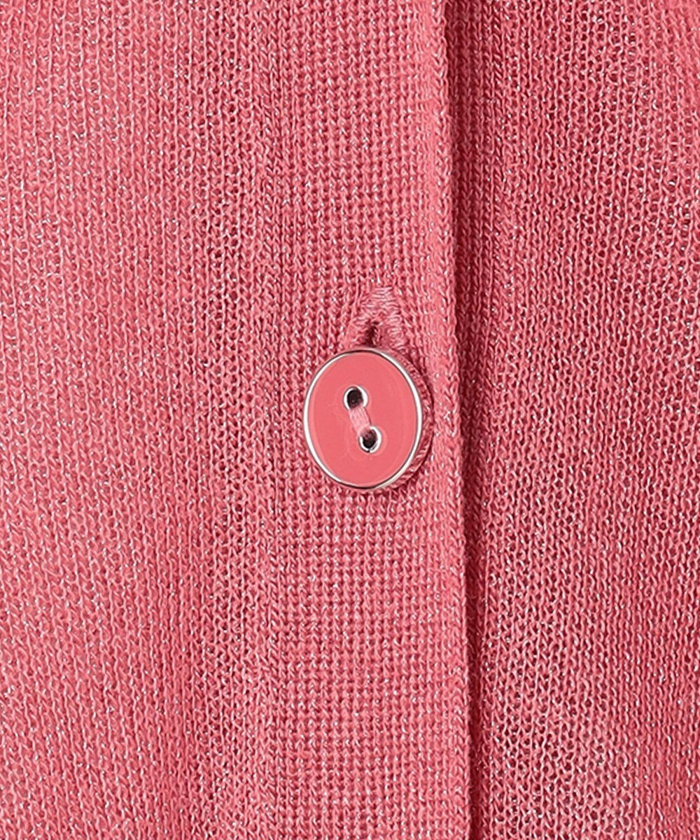 Feroux 【洗える】Vネックシアー カーデ 