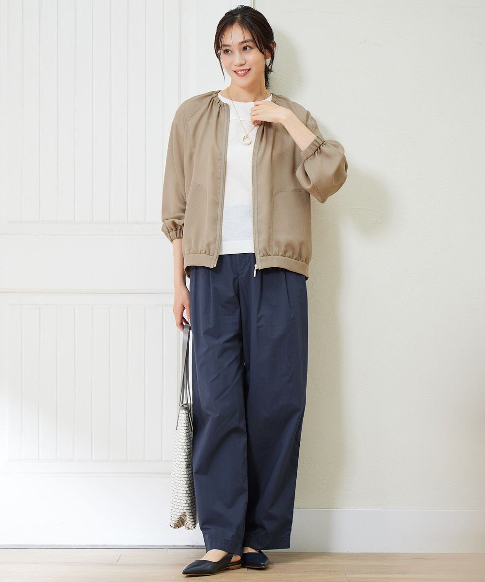 自由区 【洗える】メッシュ ブルゾン 