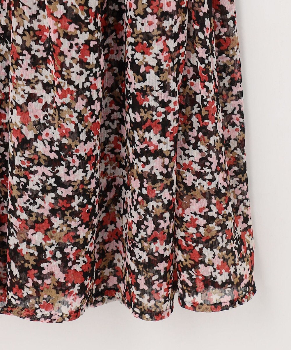 組曲 【先行予約】インプレッションフラワープリント フレアワンピース 