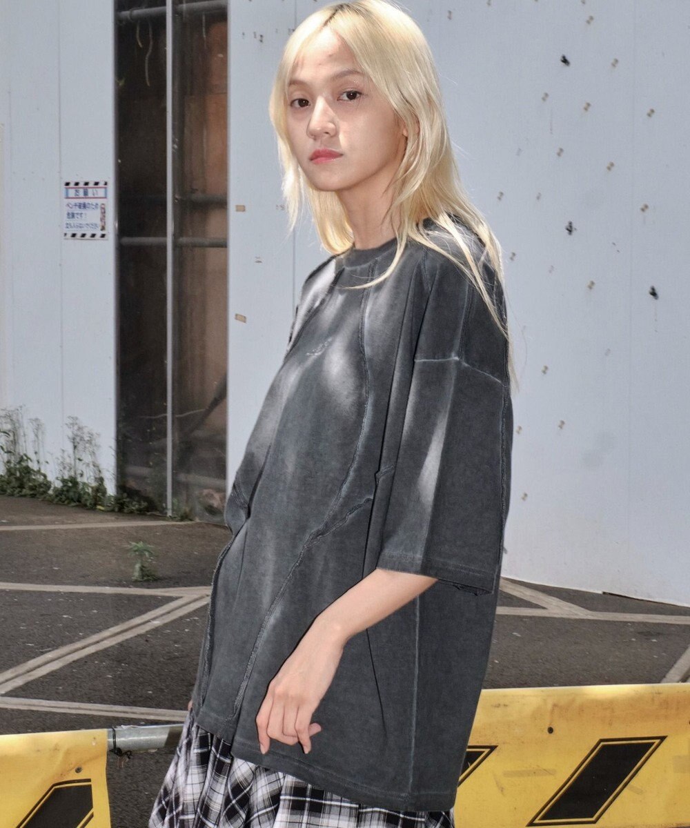 WEGO 【ユニセックス着用ITEM/MLサイズ展開】コールドダイスウィッチングロゴT（SS） 