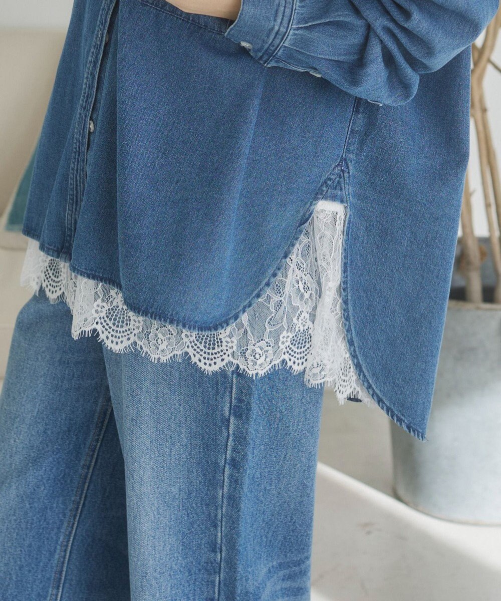 WEGO 【ANGIE VINTAGE】裾レースドッキングロンT 
