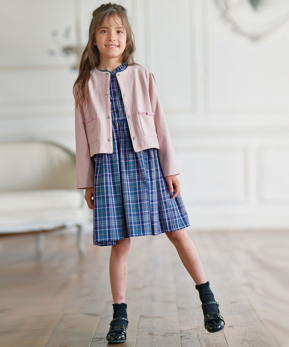 組曲 KIDS 【150-160㎝】スナップボタン カーディガン 