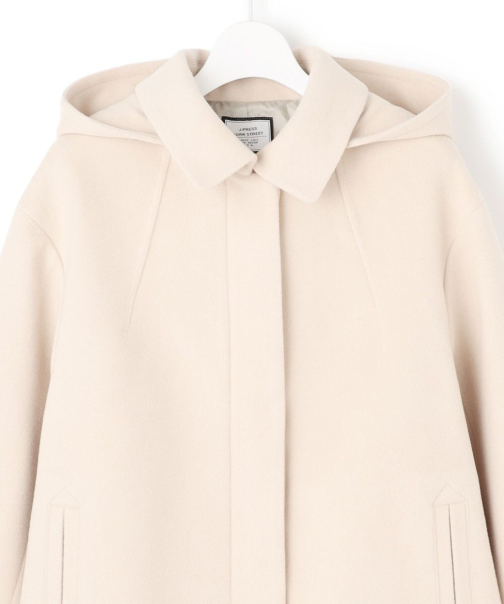 J.PRESS YORK STREET 【WOMEN】2WAY ウールアンゴラ ビーバーショートコート 