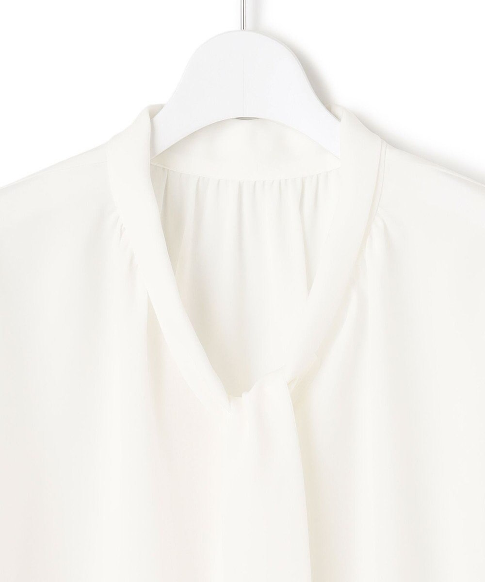 23区 L リボンディテール ギャザー ブラウス 