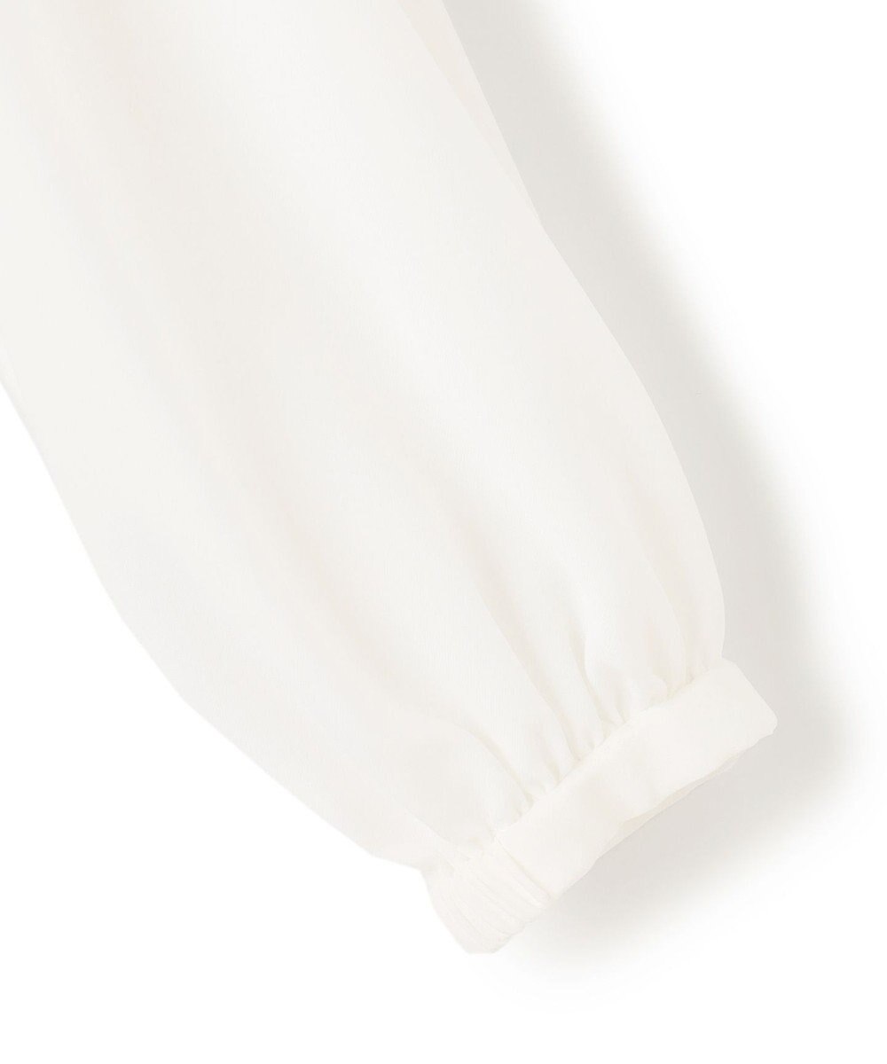 23区 L リボンディテール ギャザー ブラウス 