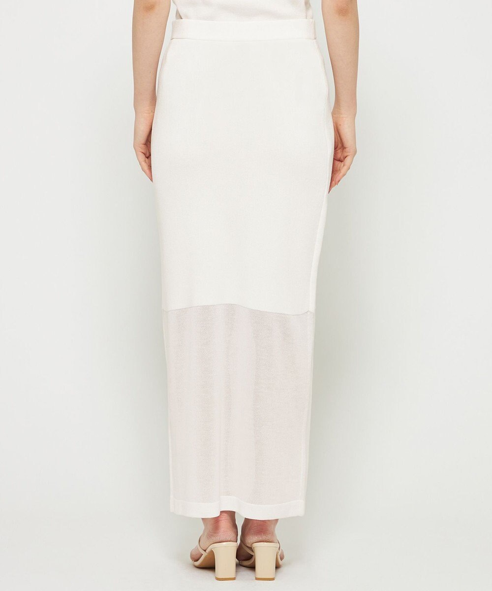 uncrave 【久慈暁子さん着用】シアーニット Iラインスカート 