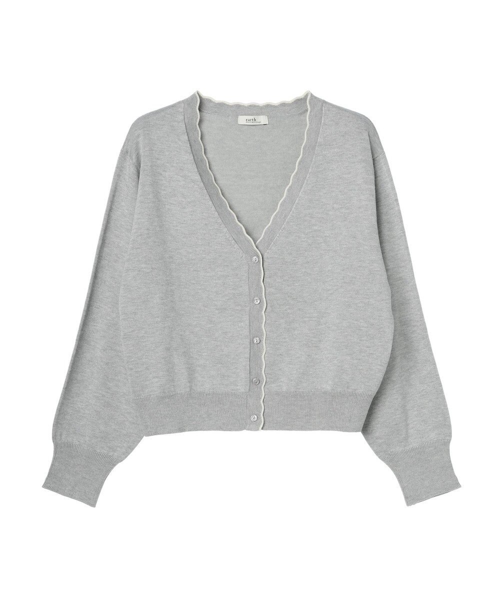 earth music&ecology ちびスカラップカーディガン 